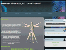 Tablet Screenshot of bessettechiropractic.com